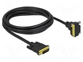 Cable | DVI-D (24+1) plug,DVI-D (24+1) plug 90° up/down | Len: 2m