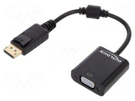 Converter | DisplayPort plug,VGA female | DisplayPort 1.2 | 0.15m