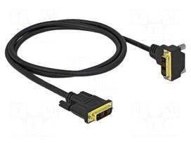Cable | DVI-D (18+1) plug,DVI-D (18+1) plug 90° up/down | Len: 1m