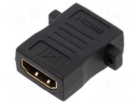 Adapter | HDMI socket,both sides | High Speed + Ethernet | HEC