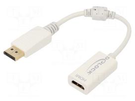 Adapter | DisplayPort plug,HDMI socket | 0.15m | white | white