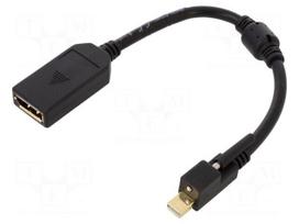 Adapter | DisplayPort socket,mini DisplayPort plug | Len: 0.25m