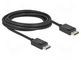 Cable | DisplayPort plug,both sides | DisplayPort 2.1 | Len: 3m