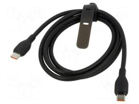 Cable | High Speed,USB 2.0 | USB C plug,both sides | 1.2m | black