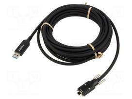 Cable | optical | USB A plug,USB C plug | 7.5m | black | 10Gbps | screw