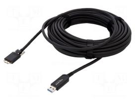 Cable | optical | USB A plug,USB B micro plug | 15m | black | 10Gbps