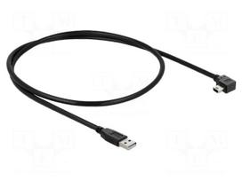Cable | USB 2.0 | USB A plug,USB B mini plug 90° left/right | 1m