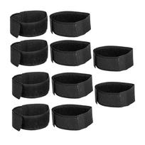 10pcs Noise Free Neckband AntiHook Prevent Chickens from Screaming Collar for Pet Roosters(Black juoda