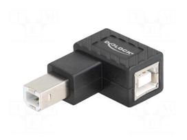 Adapter | USB 2.0 | USB B socket,USB B plug 90° left/right