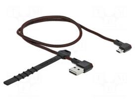 Cable | USB 2.0 | gold-plated | 0.5m | black,red | 24AWG,28AWG | 480Mbps