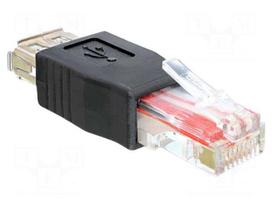 Adapter | USB 2.0 | RJ45 plug,USB A socket