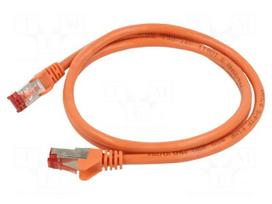Patch cord | S/FTP | Cat 6 | RJ45 plug,both sides | stranded | CCA | 1m