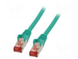 Patch cord | S/FTP | Cat 6 | RJ45 plug,both sides | stranded | Cu | 1m