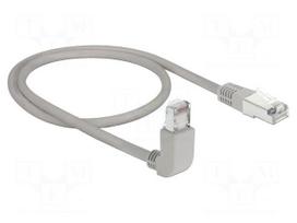 Patch cord | SF/UTP | Cat 5e | RJ45 plug,RJ45 up angled plug | Cu