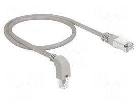 Patch cord | S/FTP | Cat 6 | RJ45 plug,RJ45 down angled plug | Cu