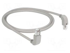 Patch cord | S/FTP | Cat 6 | Cu | 1m | LSZH | grey | 26AWG | halogen free