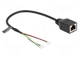 Adapter | Cat 5e | RJ45 socket,4pin pin header,6pin pin header