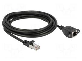 Extender Ethernet | S/FTP | Cat 6a | RJ45 socket,RJ45 plug | 2m | LSZH