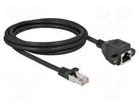 Extender Ethernet | S/FTP | Cat 6a | RJ45 socket,RJ45 plug | 2m | LSZH