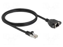 Extender Ethernet | S/FTP | Cat 6a | RJ45 socket,RJ45 plug | 1m | LSZH