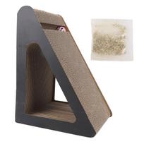 Cat Scratching Board Triangle Vertical Shape Corrugated Paper Cardboard Cat Cat Scratcher for
