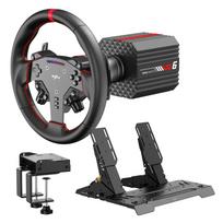 PXN VD6 Simulator Žaidimų Vairo Komplektas (Vairas + Bazė + Pedalai) | PC