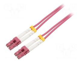 Fiber patch cord | OM4 | LC/UPC,both sides | 3m | 50/125um | LSZH | grey