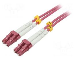 Fiber patch cord | OM4 | LC/UPC,both sides | 1m | 50/125um | LSZH | grey