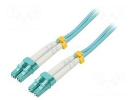Fiber patch cord | OM3 | LC/UPC,both sides | 5m | 50/125um | LSZH | grey