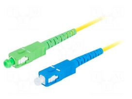 Fiber patch cord | SC/APC,SC/UPC | 3m | 9/125um | LSZH | blue,green