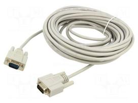 Cable | D-Sub 9pin plug,both sides | 10m | beige