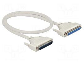 Cable | D-Sub 37pin socket,D-Sub 37pin plug | Len: 0.5m | beige