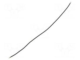 Cable with crimped terminals | black | 0.15m | Plating: tinned
