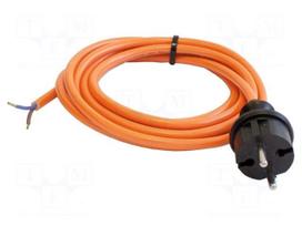Cable | H07BQ-F | 2x1.5mm2 | CEE 7/17 (C) plug,cables | PUR | 5m | 16A