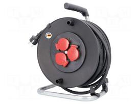 Extension lead | H07RN-F | 3G1.5mm2 | 40m | rubber | black | 16A