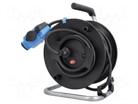 Extension lead | H07RN-F | 3G2.5mm2 | 25m | rubber | black | 16A