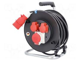 Extension lead | H07RN-F | 5G2.5mm2 | 20m | rubber | black | 16A