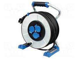 Extension lead | H07RN-F | 3G2.5mm2 | 40m | rubber | black | 16A