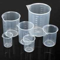 6 vnt./rinkinys Graduotas matavimo puodelis Talpos skalė Laboratorinis stiklinis indas Skaidrus Permatomas Maišymo puodelis Virtuvės kepimas 6pcs a set