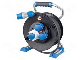 Extension lead | H07RN-F | 3G2.5mm2 | 25m | rubber | black | Xperts | 16A