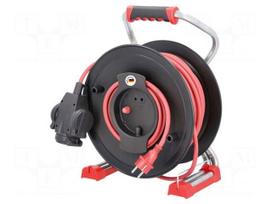 Extension lead | H07RN-F | 3G1.5mm2 | 50m | rubber | red | Sockets no: 3