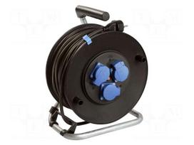 Extension lead | H07RN-F | 3G1.5mm2 | 40m | rubber | black | 16A