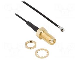 Cable | 0.1m | AMC female,SMA female | angled,straight
