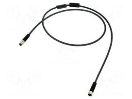 Cable: for sensors/automation | PIN: 3 | straight | 1m | plug | 60VDC