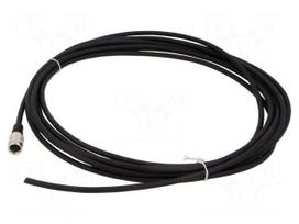 Cable: for sensors/automation | PIN: 3 | female | 5m | plug | 125V | 4A