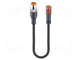 Cable: for sensors/automation | M12,M8 | PIN: 3 | 1.5m | plug | 60VDC