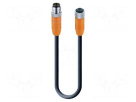 Cable: for sensors/automation | M12 | PIN: 4 | 0.3m | plug | 60VDC | 50VAC