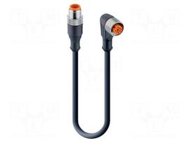Cable: for sensors/automation | M12 | PIN: 4 | 5m | plug | 230VDC | 230VAC