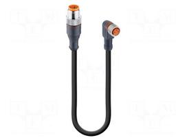 Cable: for sensors/automation | M12,M8 | PIN: 3 | 10m | plug | 30VDC | 4A