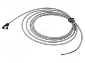 Cable: for sensors/automation | PIN: 3 | M8 female | angled | 2.5m